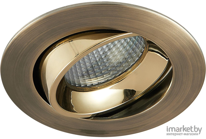 Встраиваемый точечный светильник Citilux Альфа LED 7W*3500K бронза/золотой [CLD001NW6]