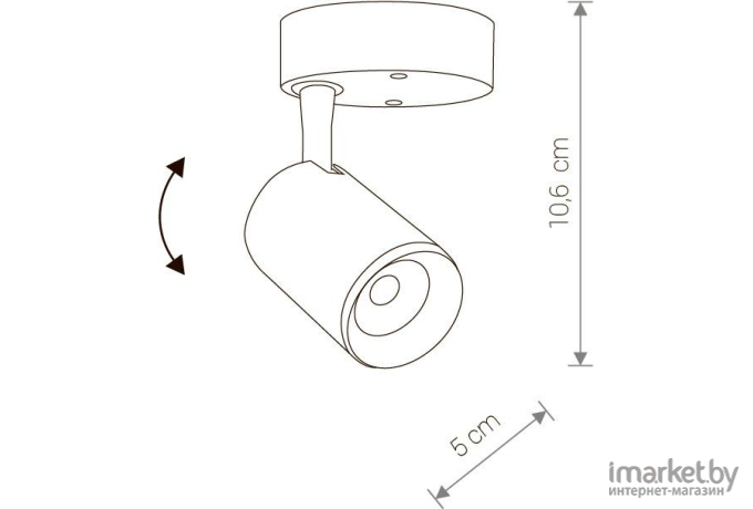 Спот Nowodvorski Iris LED 7W Black [8994]