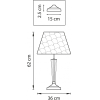 Настольная лампа Lightstar MT2018/1 Perla 1х40W E14 (в комплекте) [707911]