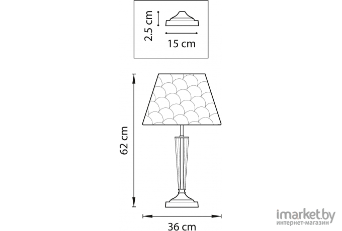 Настольная лампа Lightstar MT2018/1 Perla 1х40W E14 (в комплекте) [707911]