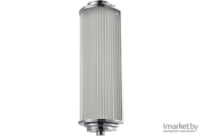 Бра NEWPORT L36*H33*Sp27 cm E14 2*40W Nickel Clear crystal Shade beige [11602/A]