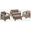 Набор садовой мебели Afina garden Yalta 3set  AFM-1030B 5Pcs Beige/Cappuccino