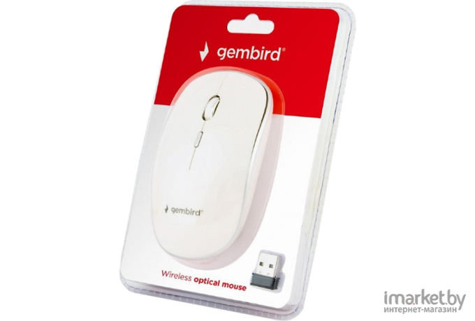 Мышь Gembird MUSW4B01W [White]