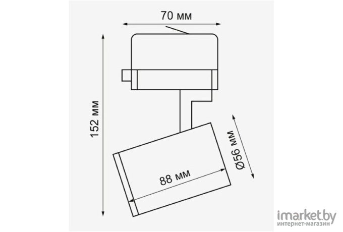 Трековый светильник Novotech Gusto  NT19 000  IP20 GU10 50W 220V трёхфазный черный [370649]