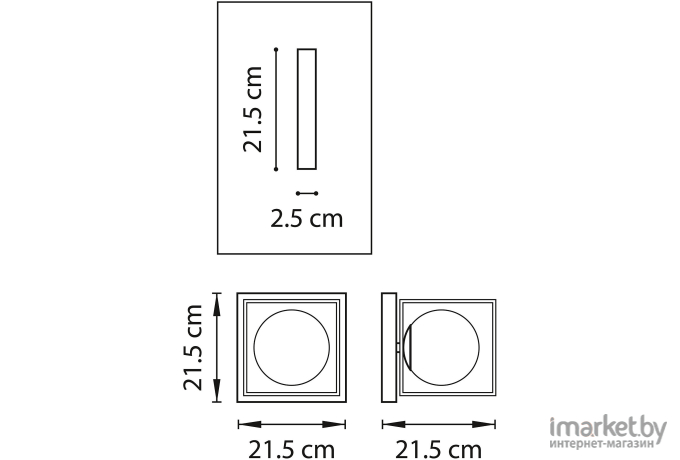 Бра Lightstar SB1471/1 Gabbia 1х40W E14 черный [732617]