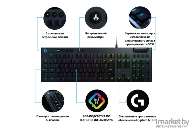 Клавиатура Logitech Gaming Keyboard G815 [920-009007]