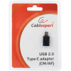 Переходник Gembird USB 2.1 Type-C/M - USB 3.1 Type-C/F [A-USB2-CMAF-01]