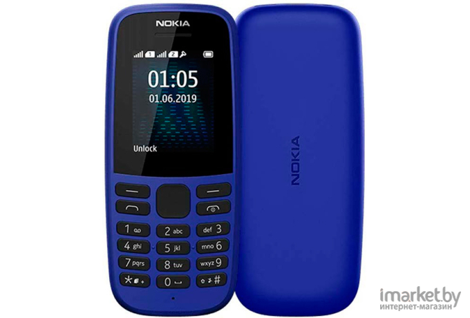 Мобильный телефон Nokia 105 SS TA-1203 Blue