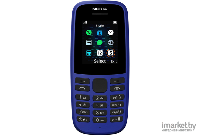 Мобильный телефон Nokia 105 SS TA-1203 Blue