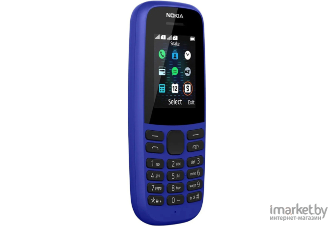 Мобильный телефон Nokia 105 SS TA-1203 Blue