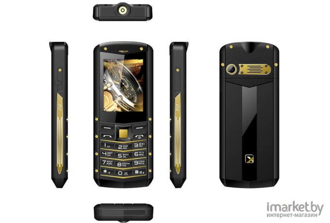 Мобильный телефон Texet TM-520R черный-желтый