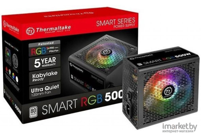 Блок питания Thermaltake Smart RGB 500W [PS-SPR-0500NHSAWE-1]