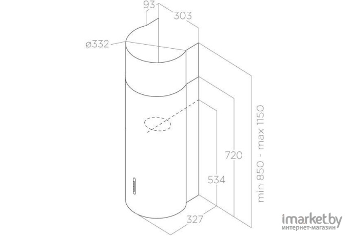 Вытяжка Elica Stone WH/A/33