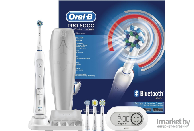 Зубная щетка и ирригатор Braun Oral-B Pro 6000