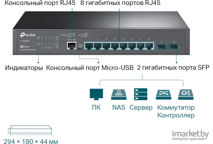 Коммутатор TP-Link TL-SG3210