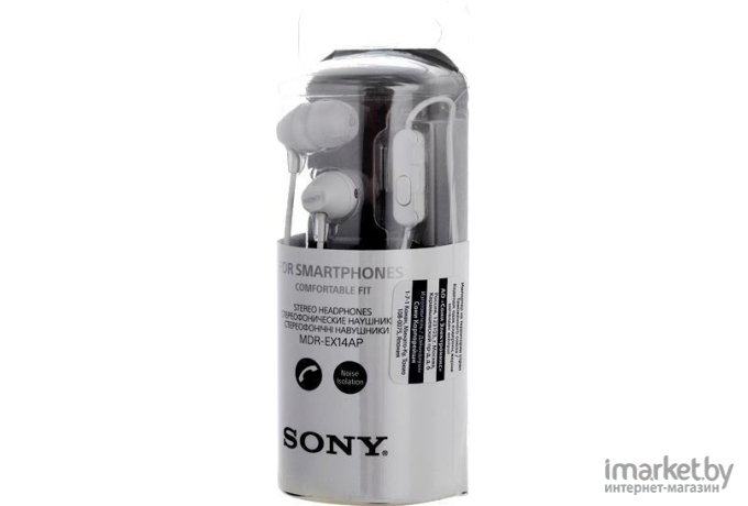 Наушники и гарнитуры Sony MDR-EX14AP белый