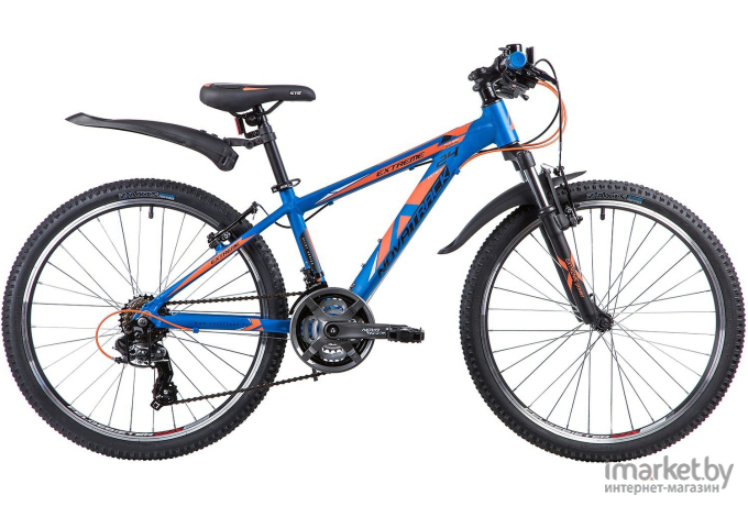 Велосипед Novatrack Extreme 24 рама 13 дюймов 2019 синий [24AHV.EXTREME.13BL9]