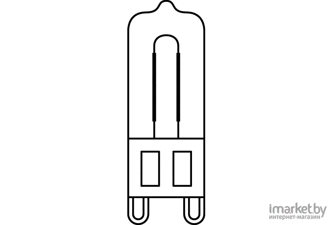 Галогеновая лампа Osram Лампа G9 HALOPIN 25W 230V (прозрачная)