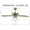 Люстра-вентилятор Dreamfan Classic 132
