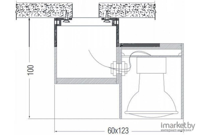  Спот Donolux Donolux Светильник накладной, алюминий, поворотный, max 50W, MR16, GU10, IP20, D60x123 H100мм, Белый