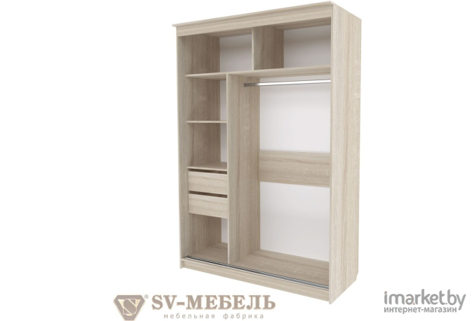 Шкаф SV-Мебель Ж №19 1,5 м ясень анкор светлый