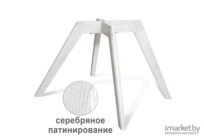 Комплектующие для стульев Sheffilton SHT-S39 белый/патина серебро