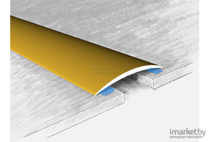 Порожек, профиль для пола КТМ-2000 120-02 К 0.9м золото
