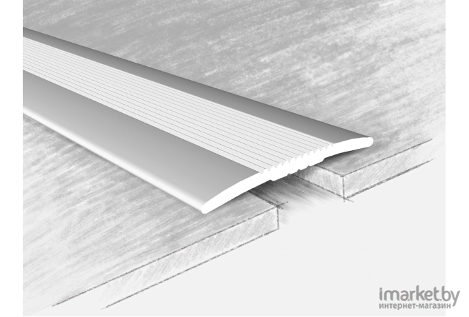 Порожек, профиль для пола КТМ-2000 3586-01 Т 1.8м серебристый