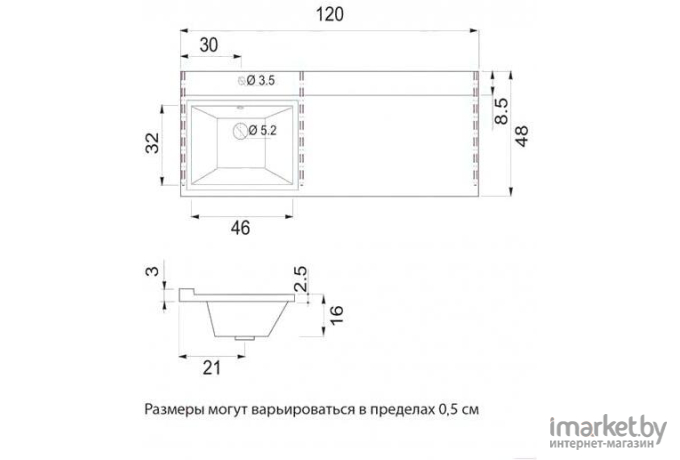 Мебель для ванных комнат Misty Фостер 55