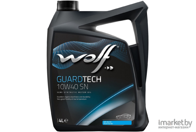 Моторное масло Wolf GuardTech 10W40 SN 4л