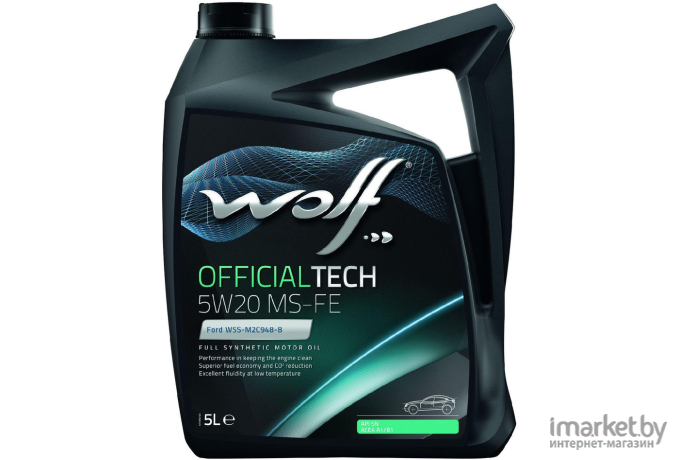Моторное масло Wolf OfficialTech 5W20 MS-FE 5л