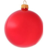 Елочная игрушка и новогоднее украшение Шар для елки д.8см опал красный