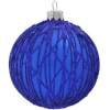 Елочная игрушка и новогоднее украшение Шар для елки д.8см Д-294 синий мат