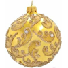 Елочная игрушка и новогоднее украшение Шар для елки д.8см Д-154 золото глянец