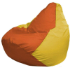 Кресло-мешок Flagman Груша Макси оранжевый/желтый [Г2.1-219]