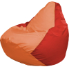 Кресло-мешок Flagman Груша Супер Мега оранжевый/красный [Г5.1-217]