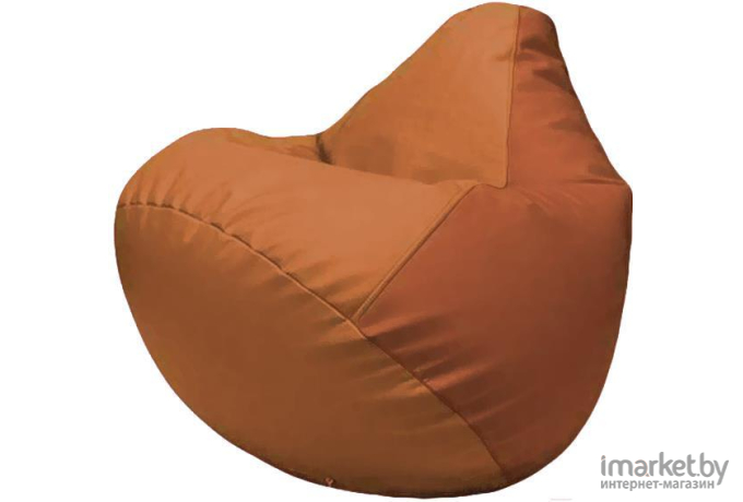 Кресло-мешок Flagman Груша Макси оранжевый/темно-оранжевый [Г2.3-2023]
