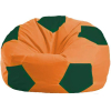 Кресло-мешок Flagman кресло Мяч Стандарт М1.1-212 оранжевый/тёмно-зелёный
