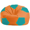 Кресло-мешок Flagman кресло Мяч Стандарт М1.1-223 оранжевый/бирюзовый