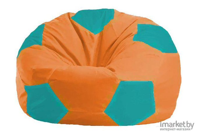 Кресло-мешок Flagman кресло Мяч Стандарт М1.1-223 оранжевый/бирюзовый