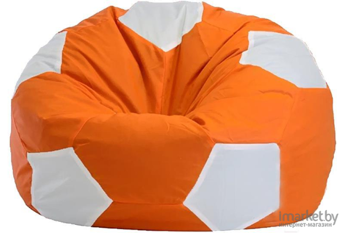 Кресло-мешок Flagman кресло Мяч Стандарт М1.1-207 оранжевый/белый