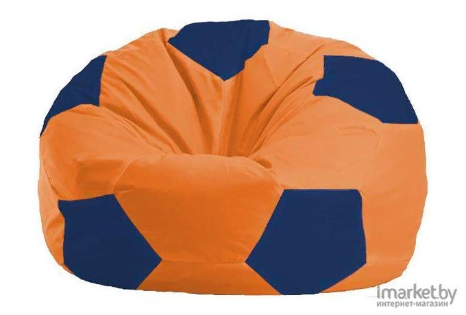 Кресло-мешок Flagman кресло Мяч Стандарт М1.1-209 оранжевый/тёмно-синий