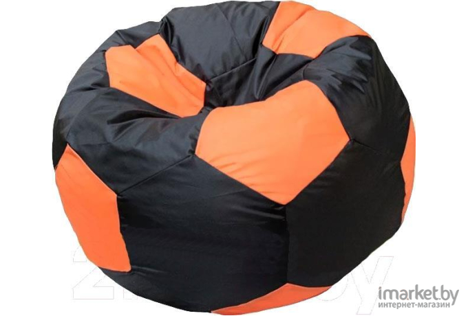 Кресло-мешок Flagman кресло Мяч Стандарт М1.1-13 черный/оранжевый