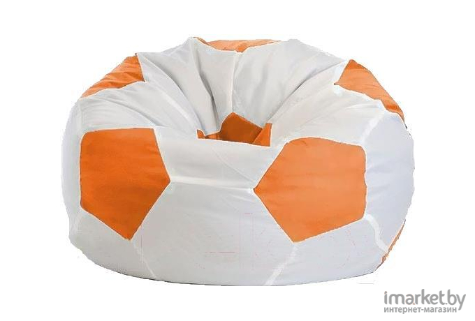 Кресло-мешок Flagman кресло Мяч Стандарт М1.1-05 белый/оранжевый