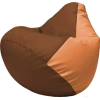 Кресло-мешок Flagman Груша Макси коричневый/оранжевый [Г2.3-0720]