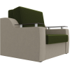 Кресло-кровать Mebelico Сенатор 100692 80 микровельвет зеленый/бежевый