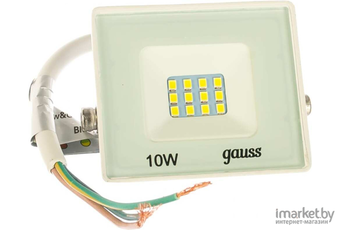 Фонарь, прожектор Gauss LED 10W 700lm IP65 6500К 1/40 белый