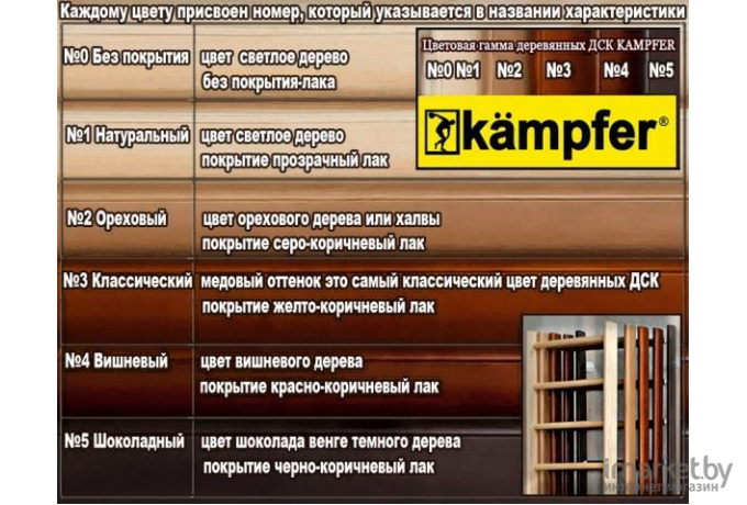 Шведская стенка Kampfer Wooden Ladder Ceiling №2 Стандарт ореховый