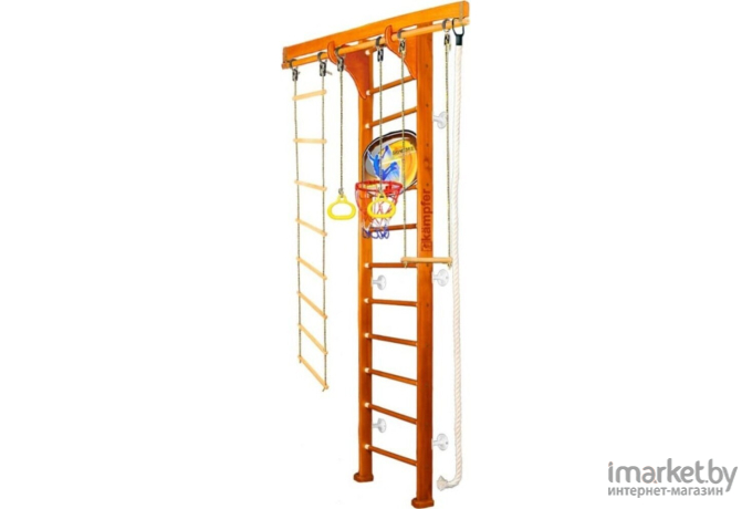 Спортивный комплекс Kampfer Wooden Ladder Wall Basketball Shield №3 классический стандарт белый