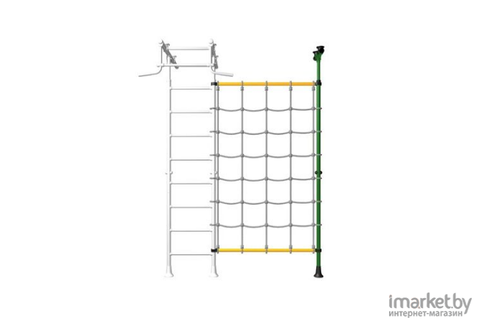 Стойка распорная с канатным лазом Romana ДСКМ-1-8.02-45 зеленый/желтый